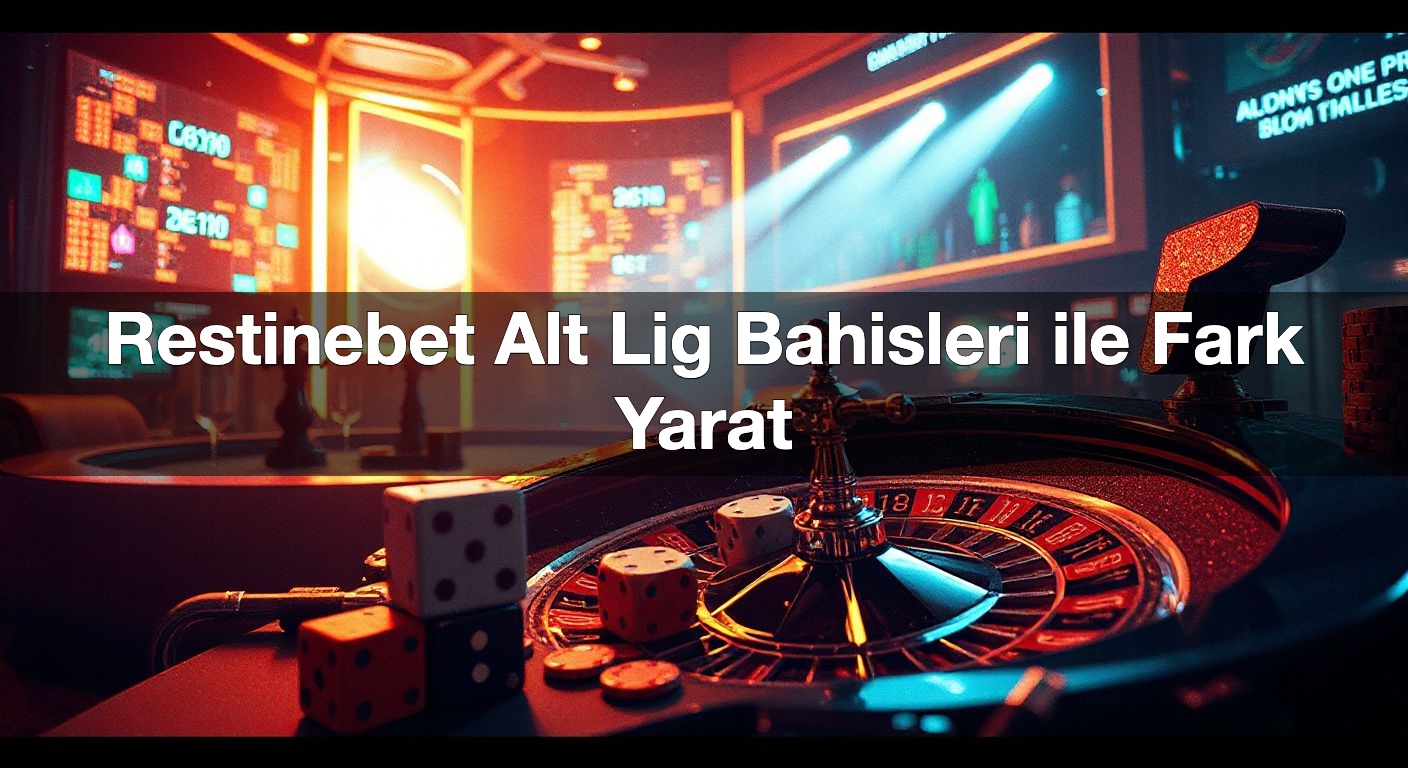 Restinebet Alt Lig Bahisleri ile Fark Yarat 1 Restinebet Alt Lig Bahisleri ile Fark Yarat